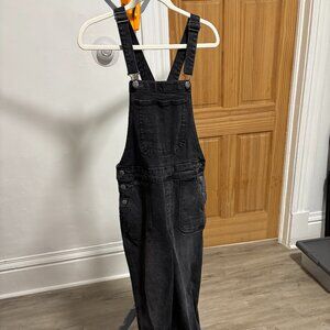 Old Navy Women's Straight-Leg Black Jean Overalls